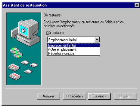 HP COLORADO 14GB TRAVAN DRIVE - Utilisation de l'assistant de restauration - 4
