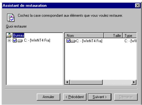 HP COLORADO 14GB TRAVAN DRIVE - Utilisation de l'assistant de restauration - 3