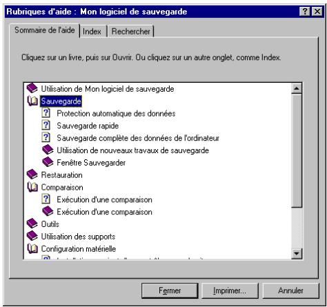 HP COLORADO 5GB TRAVAN DRIVE - Rubriques d'aide - 1
