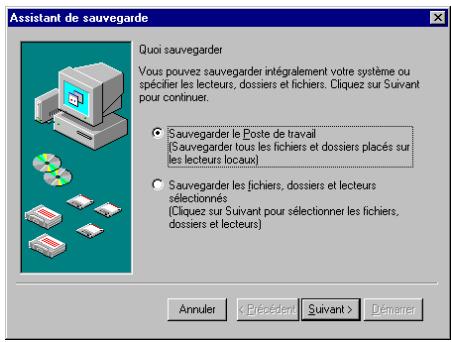 HP COLORADO 5GB TRAVAN DRIVE - Utilisation de l'assistant de sauvegarde - 1
