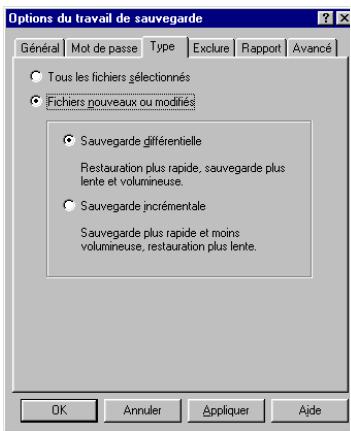 HP COLORADO 5GB TRAVAN DRIVE - Types de sauvegarde - 2