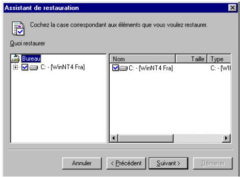HP COLORADO 5GB TRAVAN DRIVE - Utilisation de l'assistant de restauration - 3