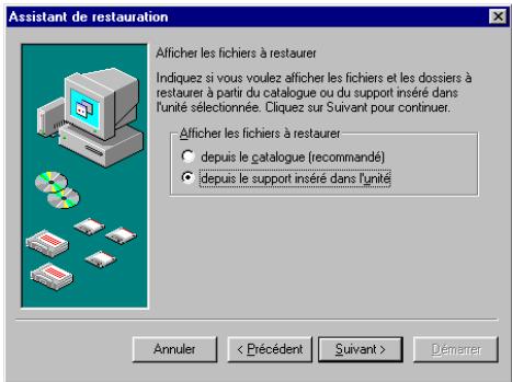 HP COLORADO 5GB TRAVAN DRIVE - Utilisation de l'assistant de restauration - 2