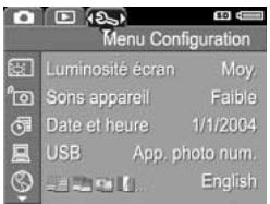 HP E317 - Utilisation du Menu Configuration - 1