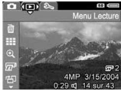 HP E317 - Menus de l'appareil photo - 2