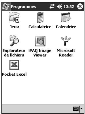 HP IPAQ H1900 POCKET PC - Ouverture des applications - 2