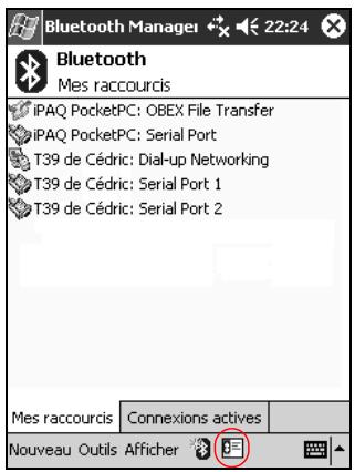 HP IPAQ H1900 POCKET PC - Envoi de cartes de visite - 1