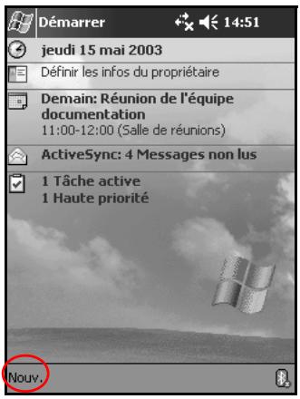 HP IPAQ H1940 - Création d'informations - 1