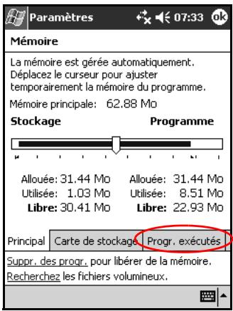 HP IPAQ H1940 - Fermeture d'une application - 1