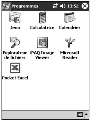 HP IPAQ H1940 - Ouverture des applications - 2