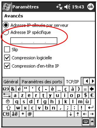 HP IPAQ H2200 - Utilisation d'une carte modem - 6