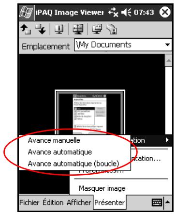 HP IPAQ H2200 - Affichage d'une présentation - 2