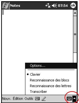 HP IPAQ H2200 - Utilisation du clavier à l'écran - 2
