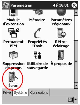 HP IPAQ H3900 - Réalignement de l'écran - 1