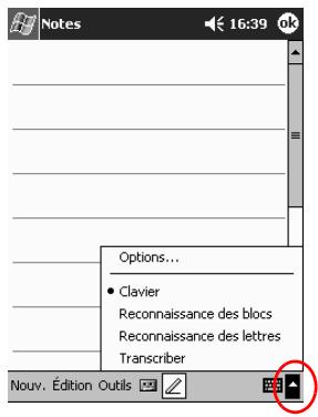 HP IPAQ H3900 - Saisie avec le clavier à l'écran - 2