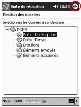 HP IPAQ H3900 - Appuyez sur Env. pour insérer le message dans la Boîte d'envoi. - 2