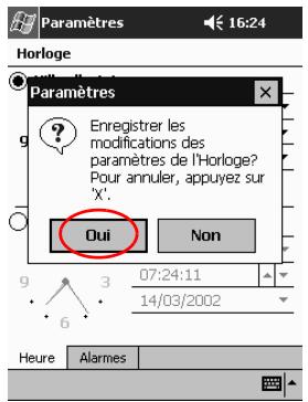 HP IPAQ H3900 - Réglage de l'heure locale - 4