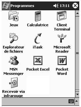 HP IPAQ H3900 - Appuyez sur Pocket Word. - 1