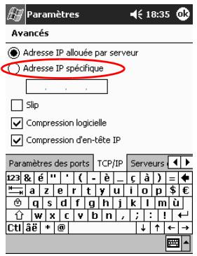 HP IPAQ H3900 - Utilisation d'une carte modem - 6