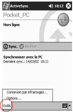 HP IPAQ H3900 - Utilisation de la connexion série par infrarouge (IR) - 2