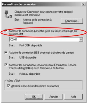 HP IPAQ H3900 - Utilisation de la connexion série par infrarouge (IR) - 5