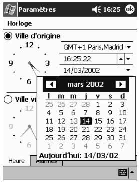 HP IPAQ H3900 - Réglage de la date - 1