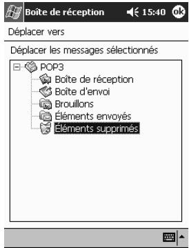 HP IPAQ H3900 - Déplacement d'un message - 5