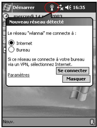 HP IPAQ H5100 POCKET PC - Connexion automatique à un réseau - 1