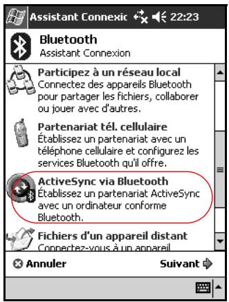 HP IPAQ H5500 - Établissement d'une connexion ActiveSync - 1
