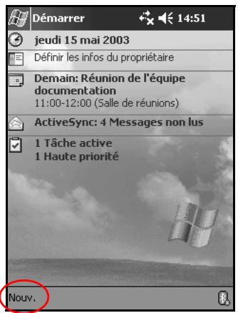 HP IPAQ H5500 - Creation d'informations - 1