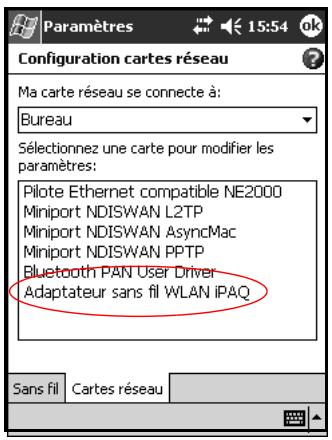 HP IPAQ H5500 - Modification des paramètres TCP/IP - 3