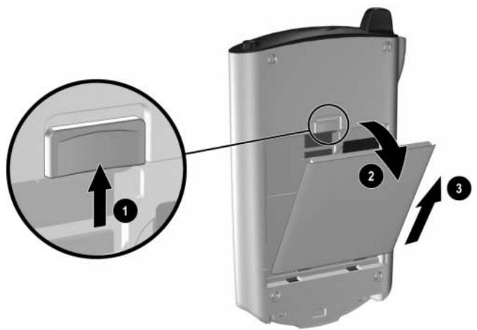 HP IPAQ H5500 - Retrait de la batterie - 1