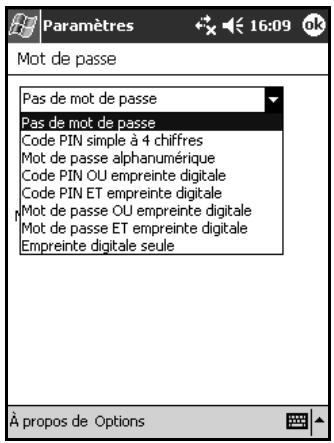 HP IPAQ H5500 - Familiarisation avec l'enregistrement d'une empreinte digitale - 2