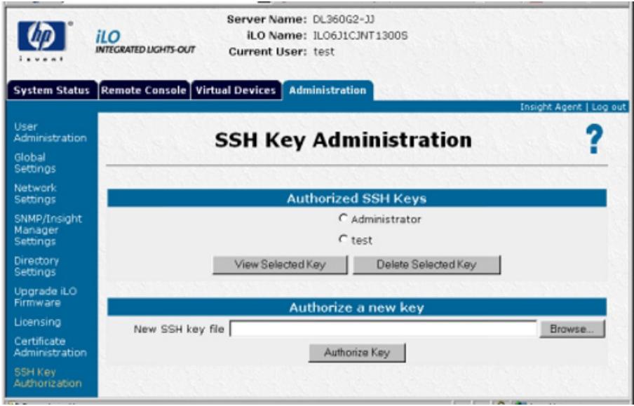 HP PROLIANT ESSENTIALS ILO ADVANCED PACK SW - SSH Key Administration (Administration de clés SSH) - 1