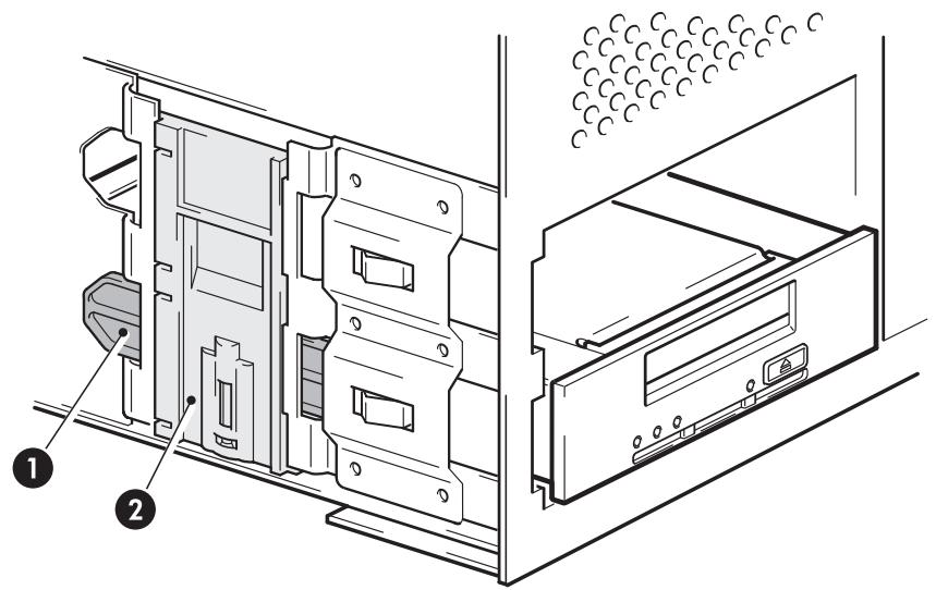 HP STORAGEWORKS DAT 160 SAS TAPE DRIVE - Fixation de l'unité - 1