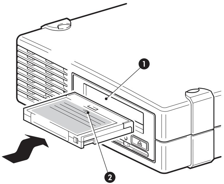 HP STORAGEWORKS DAT 160 SAS TAPE DRIVE - Chargement et déchargement - 1