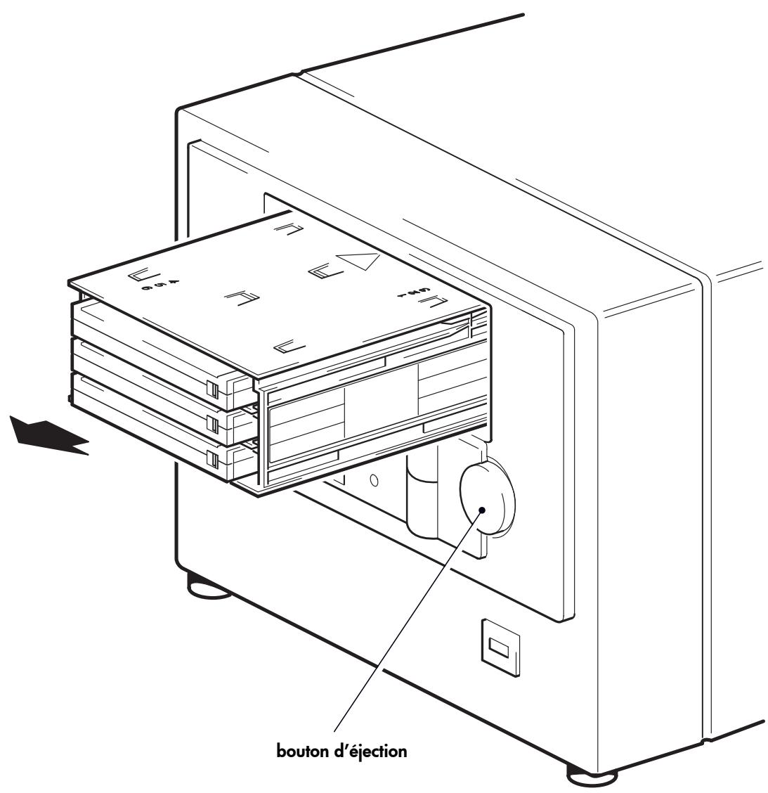 HP STORAGEWORKS DAT 40X6 TAPE AUTOLOADER - Chargement d'un magasin - 1