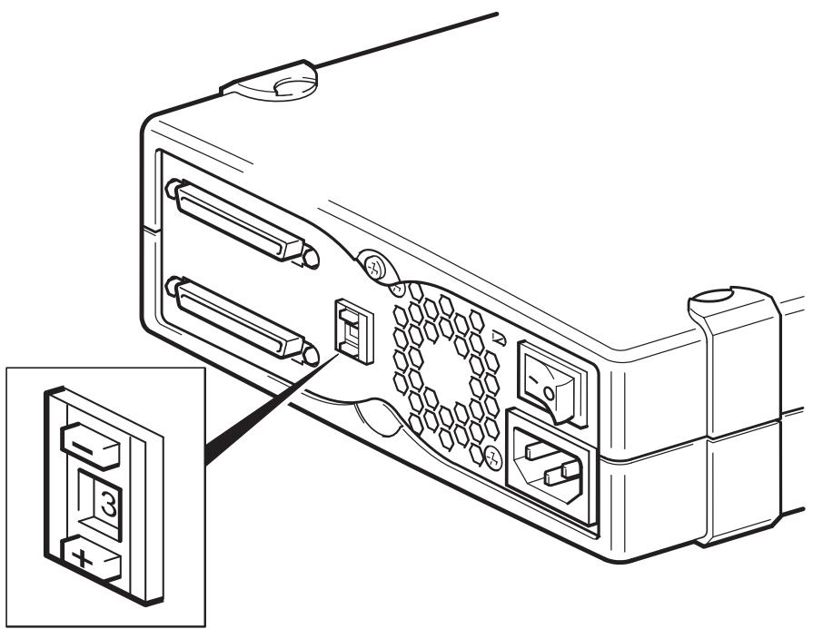 HP STORAGEWORKS DAT 72 SCSI TAPE DRIVE - Vérification de l'ID SCSI du lecteur - 1