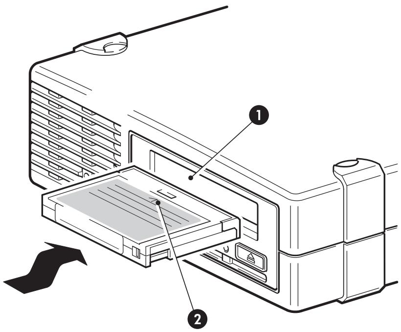 HP STORAGEWORKS DAT 72 SCSI TAPE DRIVE - Chargement et déchargement - 1