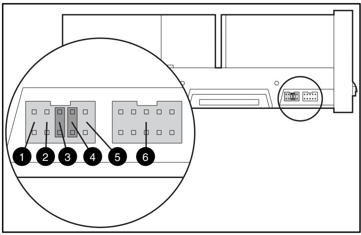 HP STORAGEWORKS DLT 40/80 TAPE ARRAY - Paramétrage de l'ID SCSI - 1