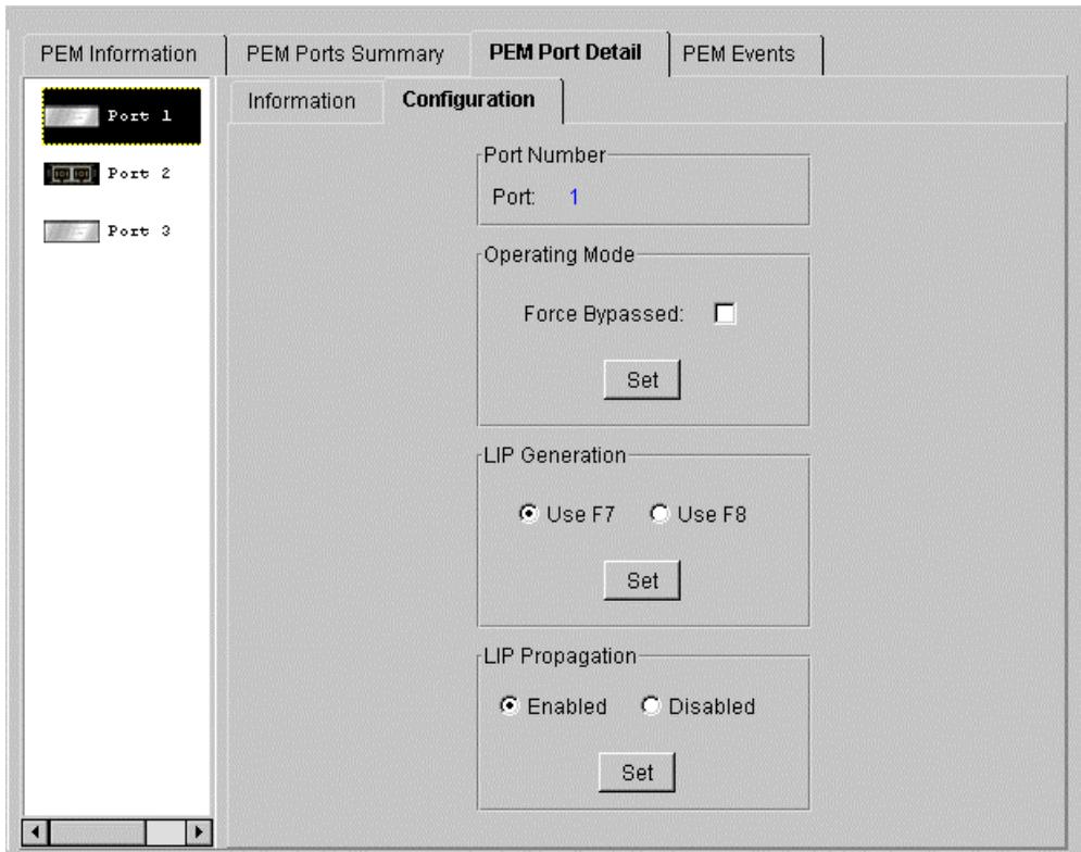 HP STORAGEWORKS FIBRE CHANNEL SWITCHES - Onglet Configuration - 1