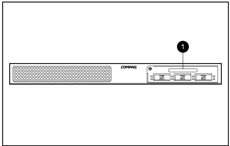 HP STORAGEWORKS FIBRE CHANNEL SWITCHES - Panneau avant - 1