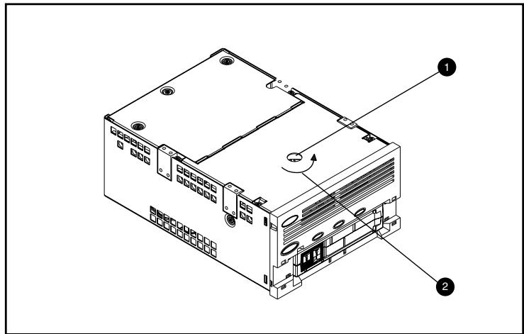 HP STORAGEWORKS SDLT 220 TAPE ARRAY - Rembobinage de la bande dans la cartouche - 1