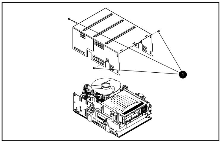 HP STORAGEWORKS SDLT 220 TAPE DRIVE - Retrait du capot - 1