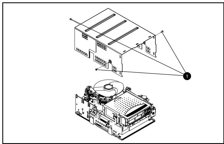 HP STORAGEWORKS SDLT 320 TAPE DRIVE - Retrait du capot - 1