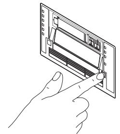HP SURESTORE DLT 40 TAPE DRIVE - Pour décharger une cartouche : - 1