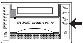 HP SURESTORE DLT 40 TAPE DRIVE - Pour décharger une cartouche : - 3