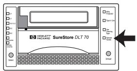 HP SURESTORE DLT 40 TAPE DRIVE - Pour nettoyer les têtes : - 1
