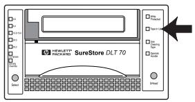 HP SURESTORE DLT 40 TAPE DRIVE - Pour décharger une cartouche : - 2