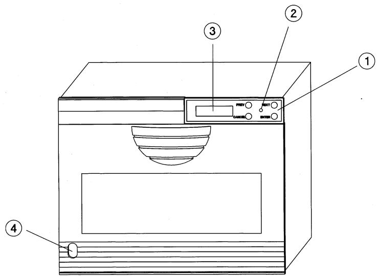 HP SURESTORE DLT 418 TAPE AUTOLOADER - Panneau de contrôle de l'autochargeur - 1